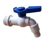Butt Outlet Replacement Tap Water Storage Tank Plastic Faucet 3/4 BSPM