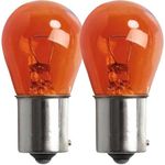 2 x 343 Indicator Bulbs Orange Amber Car Bulb Indicator Light 382Y 12V 21W BA15S