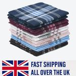 Men's Handkerchiefs - 12 Pack Large Cotton Hankies, Premium Soft Gents Hankies