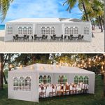 3x9M Outdoor Party Tent with Sidewalls, Waterproof Canopy Patio Wedding Gazebo