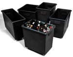 Black Bar Bottle Bin Portable Pub Cafe Storage Waste Trucks Skips, Various Sizes