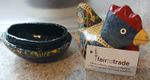 Small Kashmir Navy Chicken Trinket Box