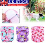 3Pcs Female Dog Diaper Period Pants Season Menstrual Sanitary Nappy Pet Pants UK