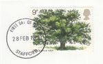 Oak Tree GB Used Stafford 1973 ON PIECE (149410)