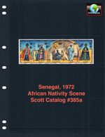 $5.25 Scott Value - 1972 SENEGAL Christmas Africa Nativity scarcer CV MNH NH UMM