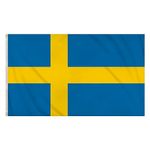 Swedish Flag National 5ft x 3ft Fan Supporter Banner Eurovision Country Sweden