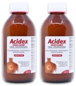 Acidex Oral Suspension Aniseed 500ml x2 Heartburn Indigestion Relief