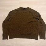 Lands' End Jumper Mens UK XL Brown 100% Lambswool Long Sleeve Crew Neck Pullover