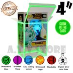  ATV Glow  Protectors / Cases 0.45 mm  for 4" Funko Pop Vinyl (Pack of 10 or 1) 