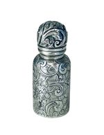 Antique Miniature Perfume Scent Bottle Solid Silver Charles May Birmingham 1888