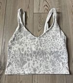 lululemon Align Tank Top White/Gray Animal Print A/B