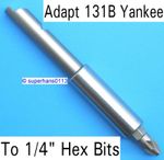 1/4" Hex Adapter 131B Stanley Yankee Screwdriver 8mm / 5/16" Bit Adaptor 131