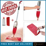 RED SPRAY MOP MICROFIBRE WATER SPRAYING FLOOR CLEANER FOR KITCHEN TILES 700ML