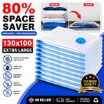 10 LARGE SPACE SAVING VACUUM STORAGE BAGS CLOTHES BEDDING ORGANIZER VACUM