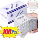 100x Alcohol Wipes with 70% IPA Pre-Injection Swabs for Skin, Tattoo, Alcotip UK