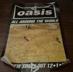 OASIS UK PROMO POSTER 1998 / ALL AROUND THE WORLD  (Size 30" x 20")