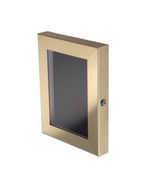 A4 Polished Brass Mains LED Menu Case