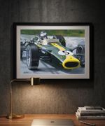 JIM CLARK  A3 print from painting by Greg Tillett poster Formula One F1 Wall art