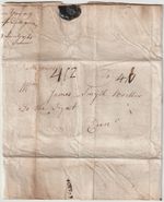 1761 FORFAR PMK LETTER Wm. YOUNG TO JAMES SMYTH 4 SHILLINGS POSTAGE 4 OUNCES E/L