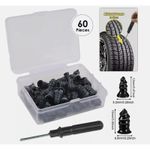 60X Tire Repair Screw In Rubber Plug Nail Car Tyre Puncture Repair Set Off-Road!