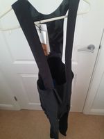 Santini Mens Cycling 3M Gravel Thermal Fleece Bib Tights Large, Black, Road Grav