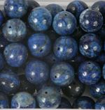 Pack of 10 Round 12mm Lapis Beads for Jewellery Making (T6BL)