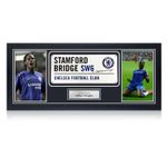 Didier Drogba Signed Chelsea Street Sign. Framed