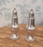 Vintage Duchin Creation Sterling Silver Weighted Salt & Pepper Shakers 5.25"