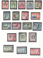 1956-58 Jamaica Sc# 159-77. QEII, Definitive set. Used Cv$47.95