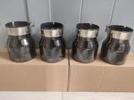BMW M LOGO 3.75" 95mm SHADOW BLACK TITANIUM EXHAUST TIPS M2 M3 F80 M4 M5 F10 M6