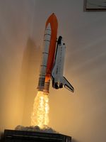 1:144 US NASA STS Discovery OV-103 Space Shuttle Model Night Light-up Night Lamp