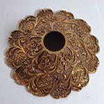 ANTIQUE Ornate Chandelier Ceiling Canopy Solid Brass Bronze 5 inches diameter