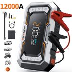 12000A Car Jump Starter Air Compressor Inflator Pump  Battery Booster Power Bank