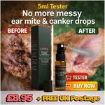 🇬🇧20k+ SOLD 5ml Ear Mite Treatment Blaster Spray Drops Anxious Pets Itchy Ears