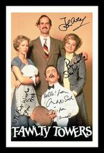 Fawlty Towers Cast Autograph Signed & Framed Photo