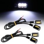 2pcs Universal LED Number Plate Tail Tidy Lights Car Motorcycle Bolt Light Lamp