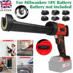 4 Speeds Adjustable Cordless Caulking Gun with Light for Milwaukee 18V Battery