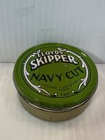 Rare 1920s Lloyds' Skipper Navy Cut Tobacco round 1oz tin London