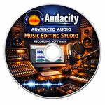 Audacity Professional Audio Music Studio CD for Windows | Multi-Track Editor