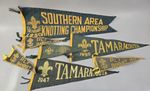 RARE ANTIQUE - Lot of 7 Scouts Canada Felt Pennants (1947-1951) - TAMARACOUTA