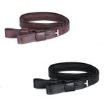 GALLOP SHOP Premium Leather Stirrup Straps, Close Contact Double-Stitched
