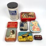 Vintage Advertising Tins Oxo Dried Milk Tobacco PEPs Horner Edward Sharpe Toffee