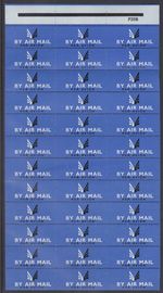 By air mail par Avion labels stamps full sheet with cylinder P25B UNMOUNTED MINT