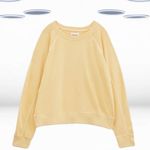 Ex Hush Women’s Sweatshirt Yellow Long Sleeve Lightweight Cotton (Defect)