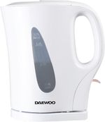 Daewoo Essentials 1.7L Fast Boil Electric Kettle – White Plastic Cordless Jug wi