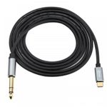 USB C to 6.35mm Jack Audio Cable TRS Stereo AUX Lead for Amp Speaker 1.8m