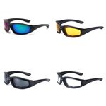 2X Padded Wind Resistant Sunglasses Motorcycle Riding Glasses