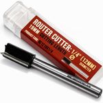 Router Cutter 1/4" Shank 12mm x 19mm Twin Flute TCT Bit for Hinge Lock Jig TR12