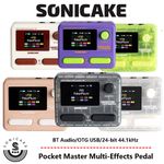 SONICAKE Pocket Master Guitar Bass IR Cabinets Multi-Effects OTG USB Pedal