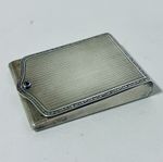 Antique Art Deco Solid Sterling Silver Match Holder Case 1925